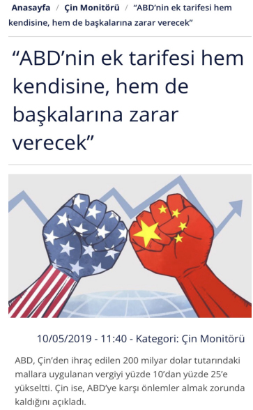 Turkish economic observation network forwarded on May 10